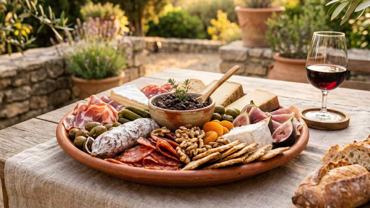 Planche de charcuterie et tapenade maison