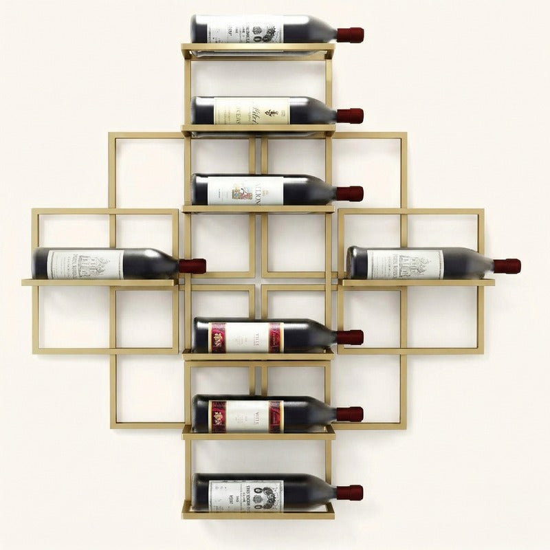 Porte bouteille de vin mural