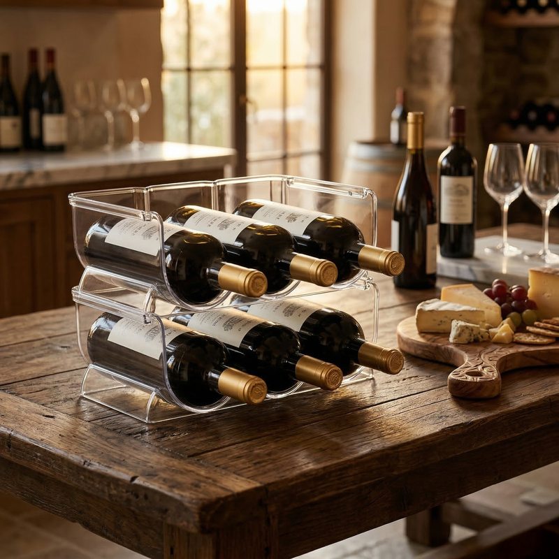 Porte bouteille frigo universel décor