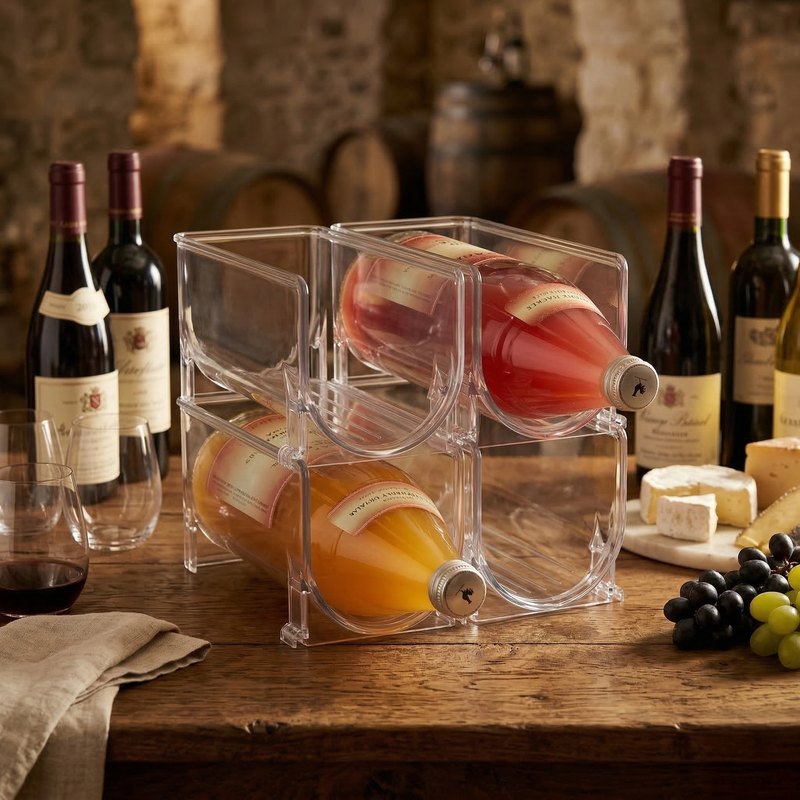 Porte bouteille frigo décor