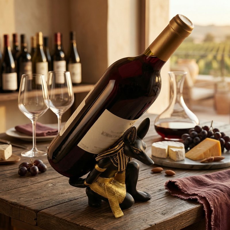Porte bouteille table vin décor