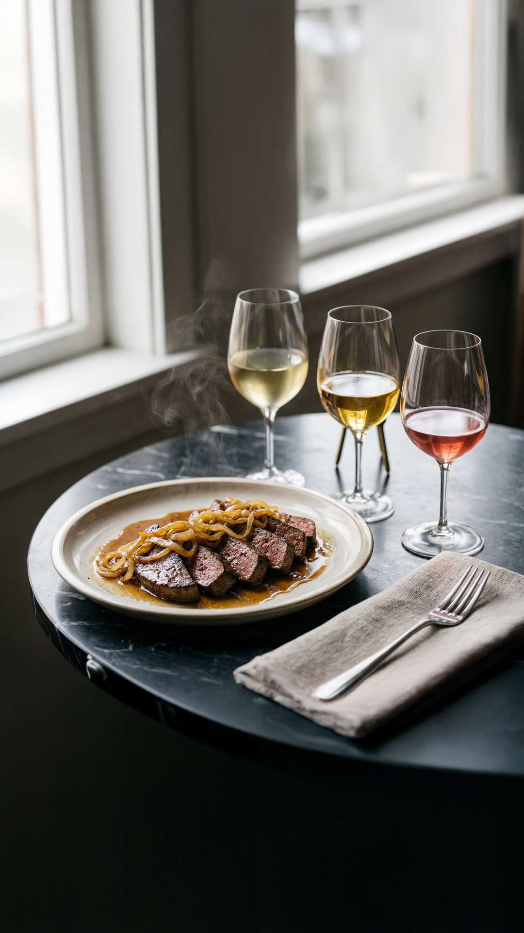 Quel vin avec foie de veau poêlé mobile