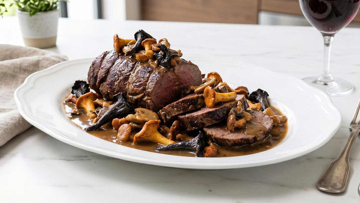 Râble de lièvre aux champignons sauvages