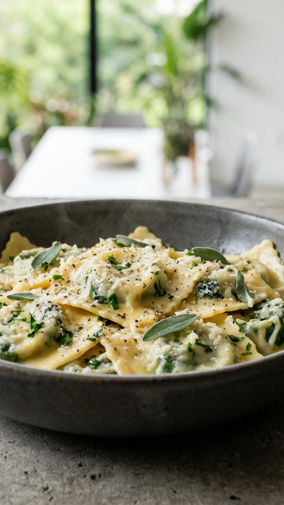 Raviolis Ricotta épinards Recette