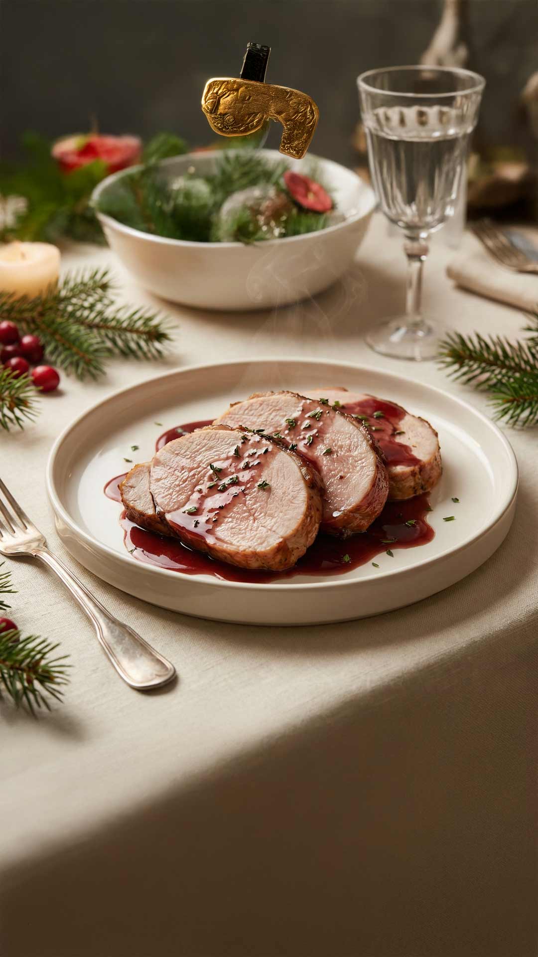 Recette de rôti de dindonneau au vin rouge mobile