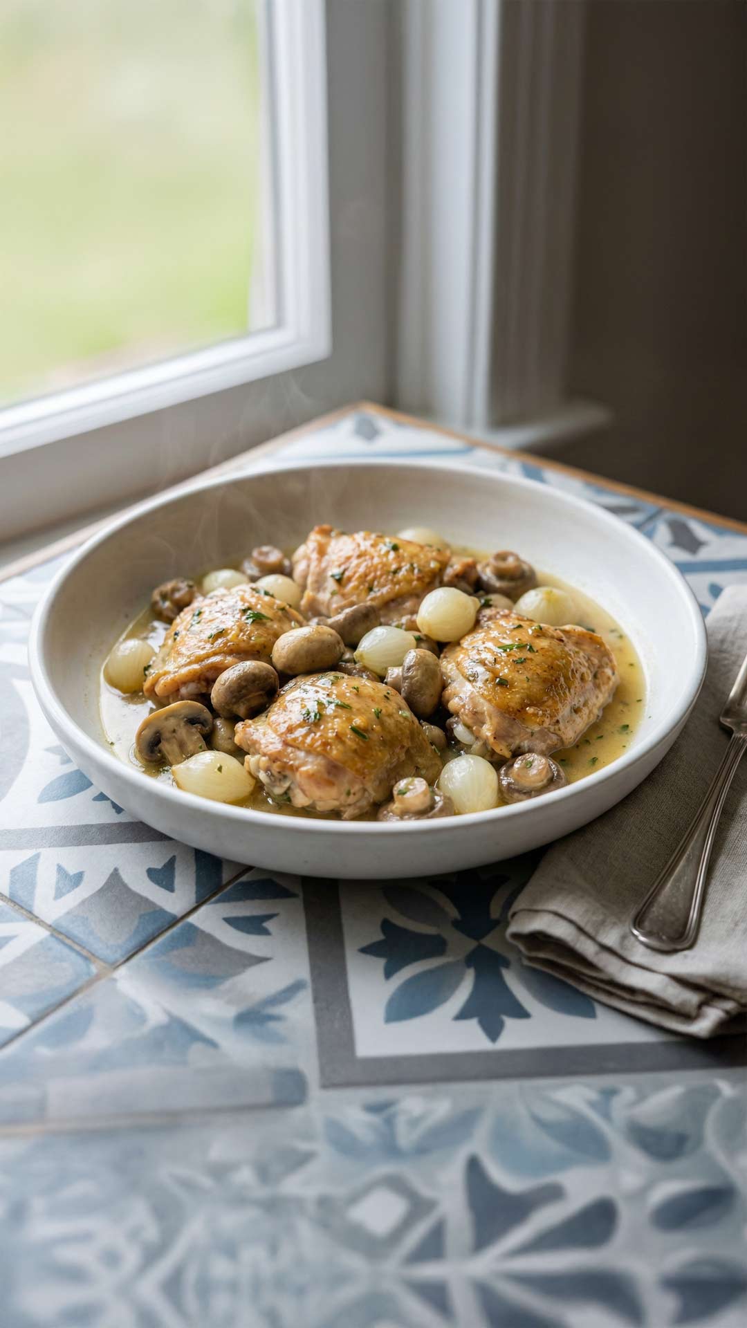 Recette poulet au vin blanc mobile