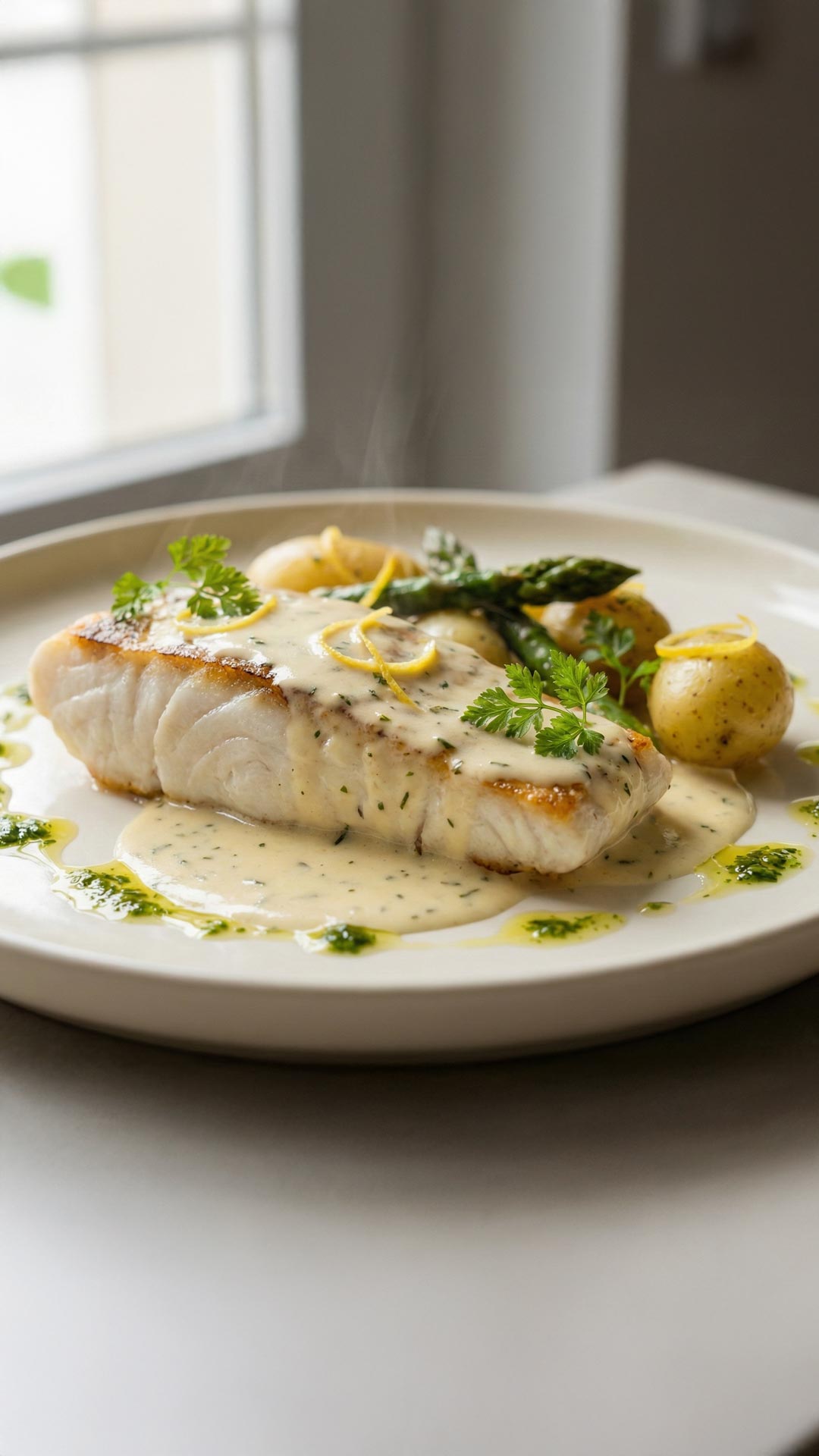 Recette sandre à la crème mobile