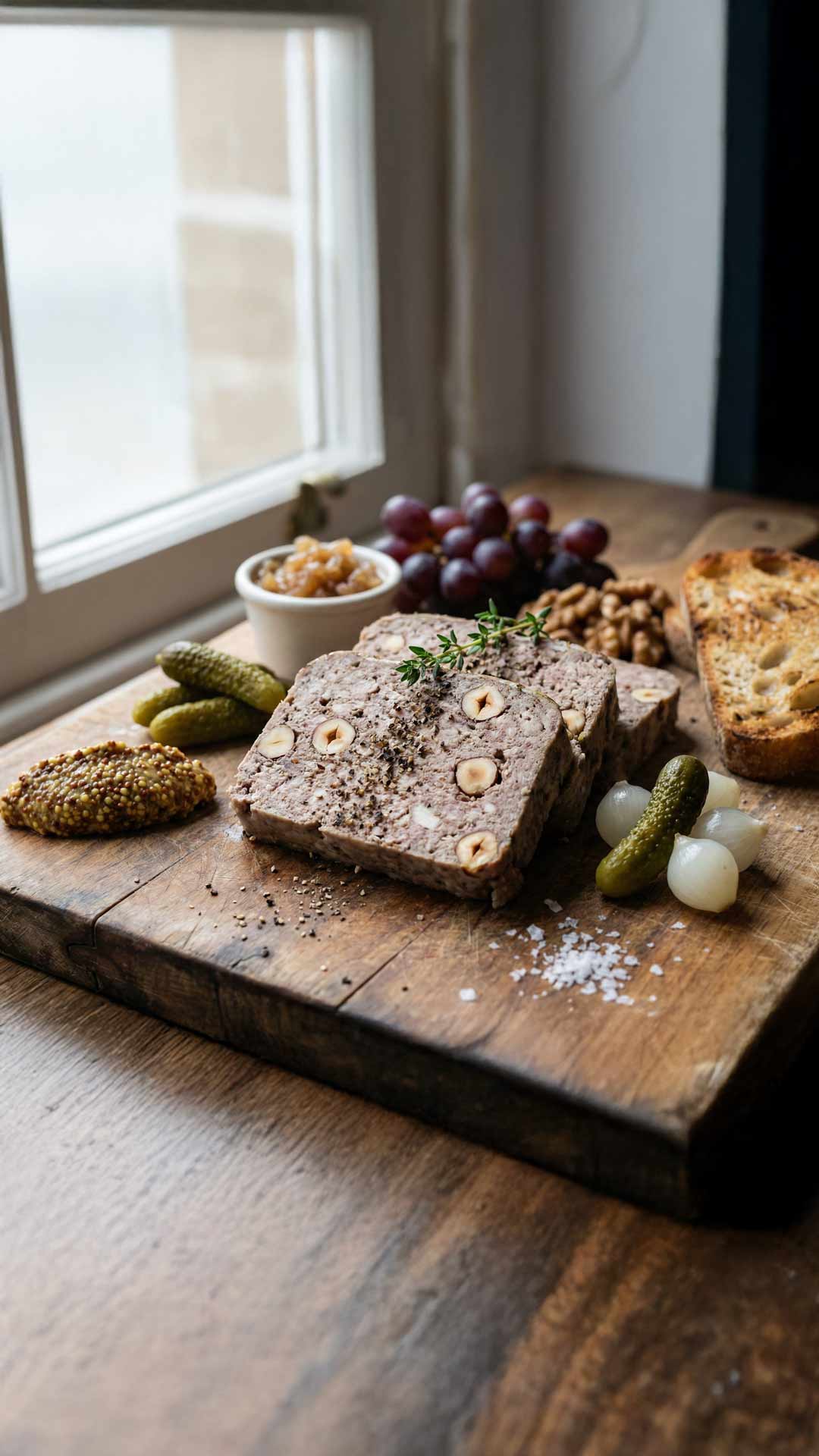 Recette terrine de campagne aux noisettes mobile