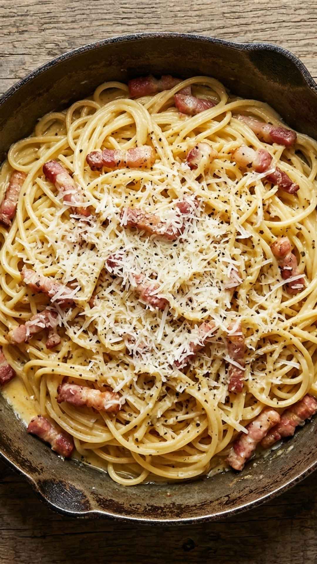 Recette Pâtes carbonara Mobile