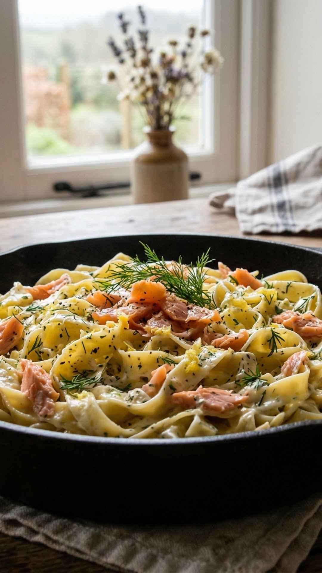 Recette Tagliatelles saumon Mobile