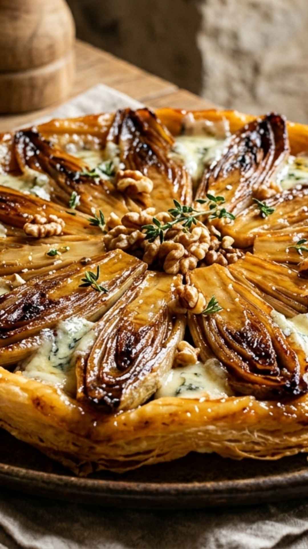 Recette Tarte Tatin d'Endives Caramélisées Mobile