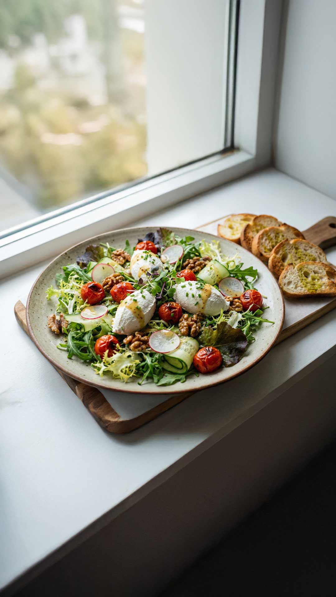 Salade de chèvre frais mobile