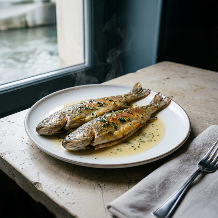 Recette de truites dorées au vin blanc