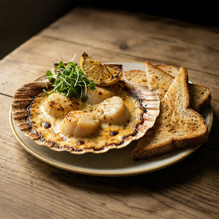 Coquilles Saint-Jacques à la crème