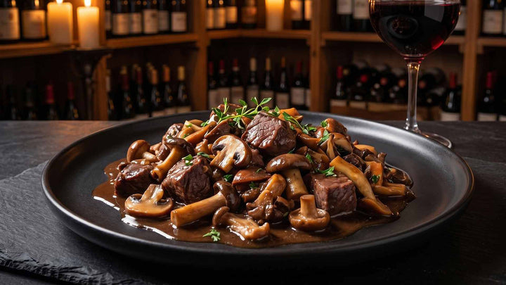 Sauté de marcassin aux champignons
