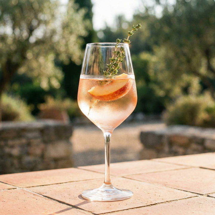 Vin de pêche au rosé