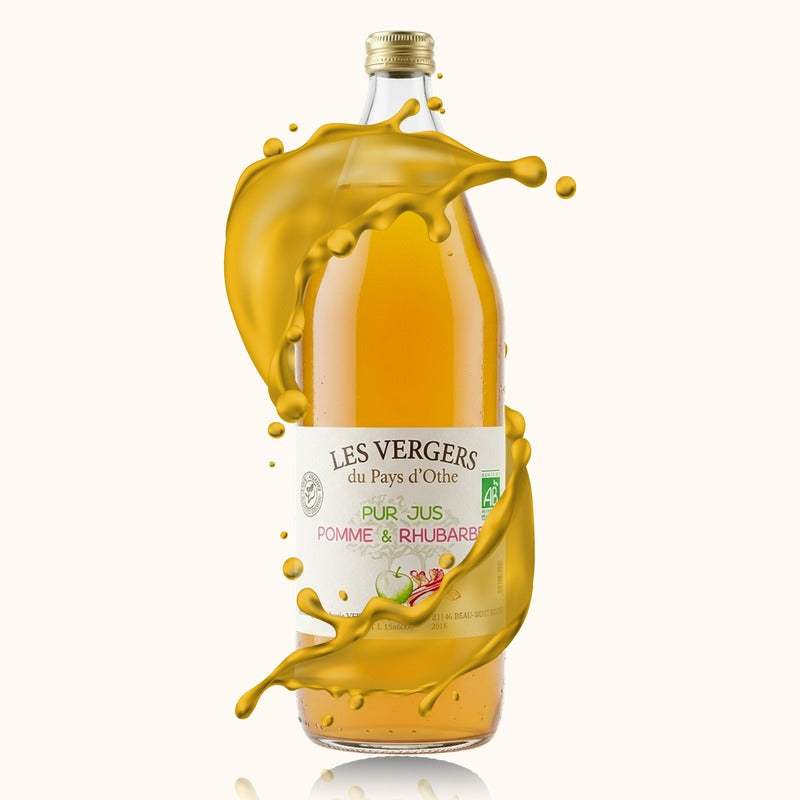 Vergers Pays d'Othe Jus de Pomme-Rhubarbe bouteille