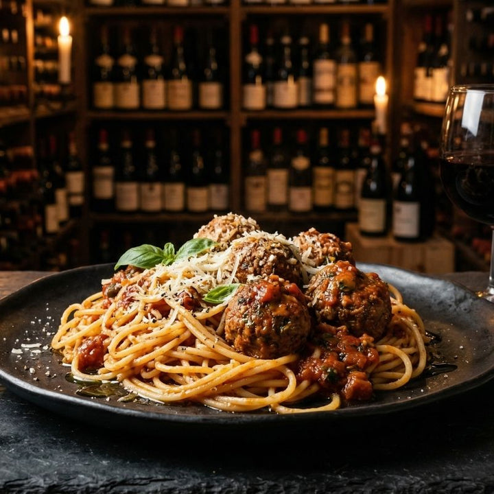Spaghetti aux boulettes de viande à l'italienne