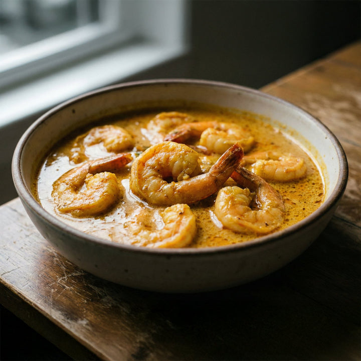 Curry de crevettes au lait de coco