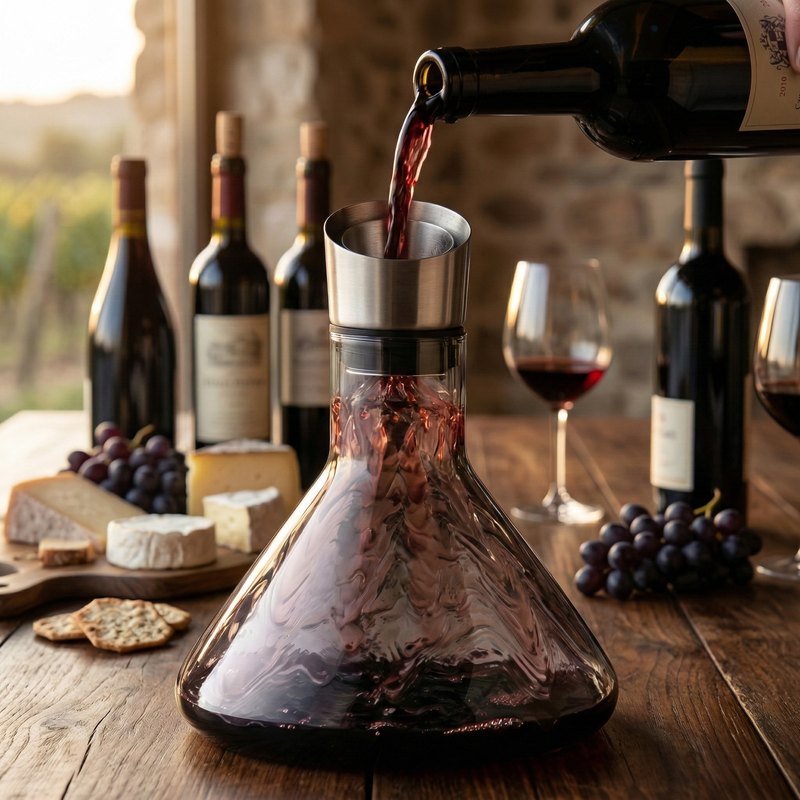 Carafe a decanteur de vin décor