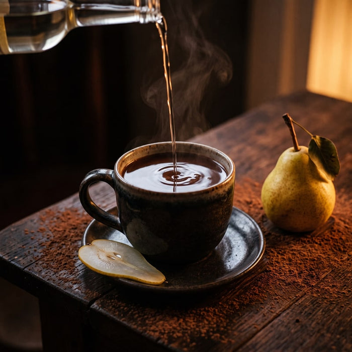 Chocolat chaud à la poire