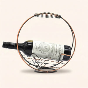 Panier porte bouteille metal