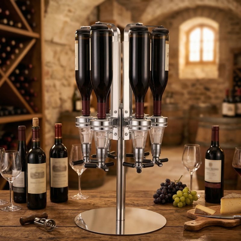 Porte bouteille bar avec doseur décor