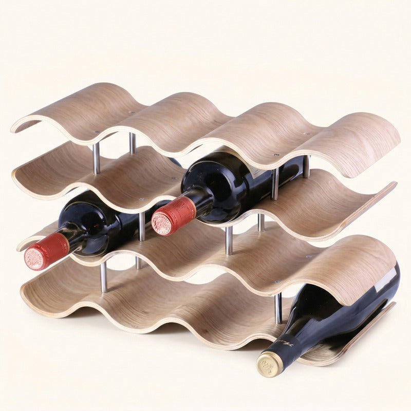 Porte bouteille bois design