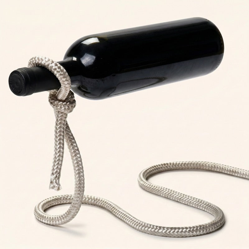 Porte bouteille corde