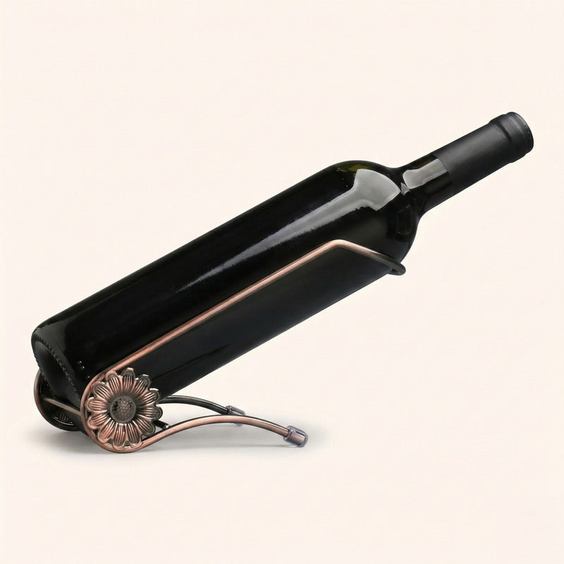 Porte bouteille de vin en fer