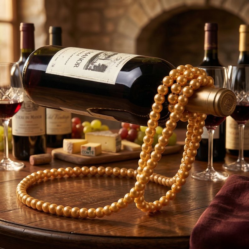 Porte bouteille de vin magique décor Image