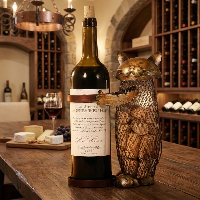 Porte bouteille de vin original décor Image