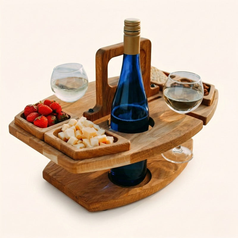Porte bouteille en bois