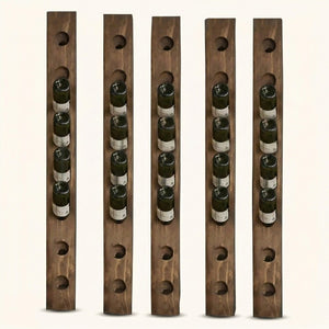 Porte bouteille mural bois