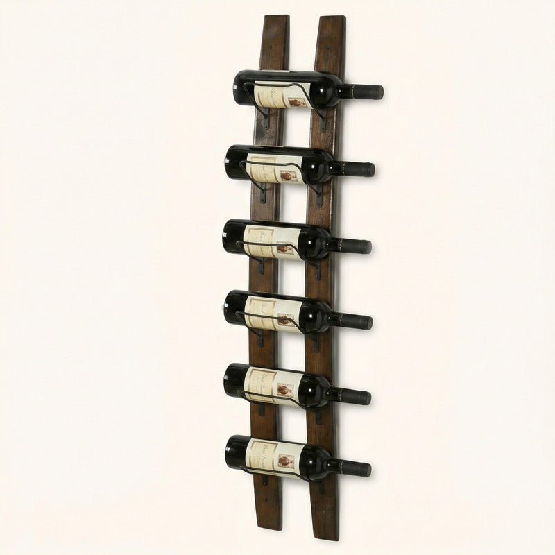 Porte bouteille mural en bois