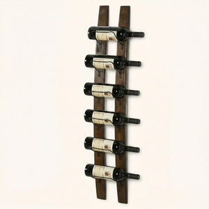 Porte bouteille mural en bois