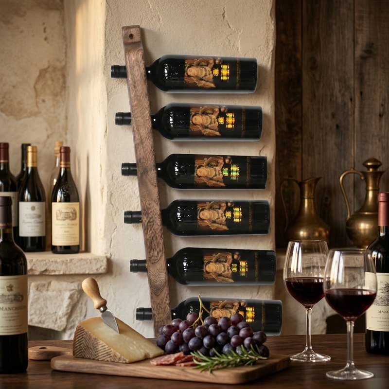 Porte bouteille mural palette décor