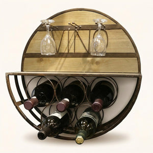 Porte bouteille tonneau