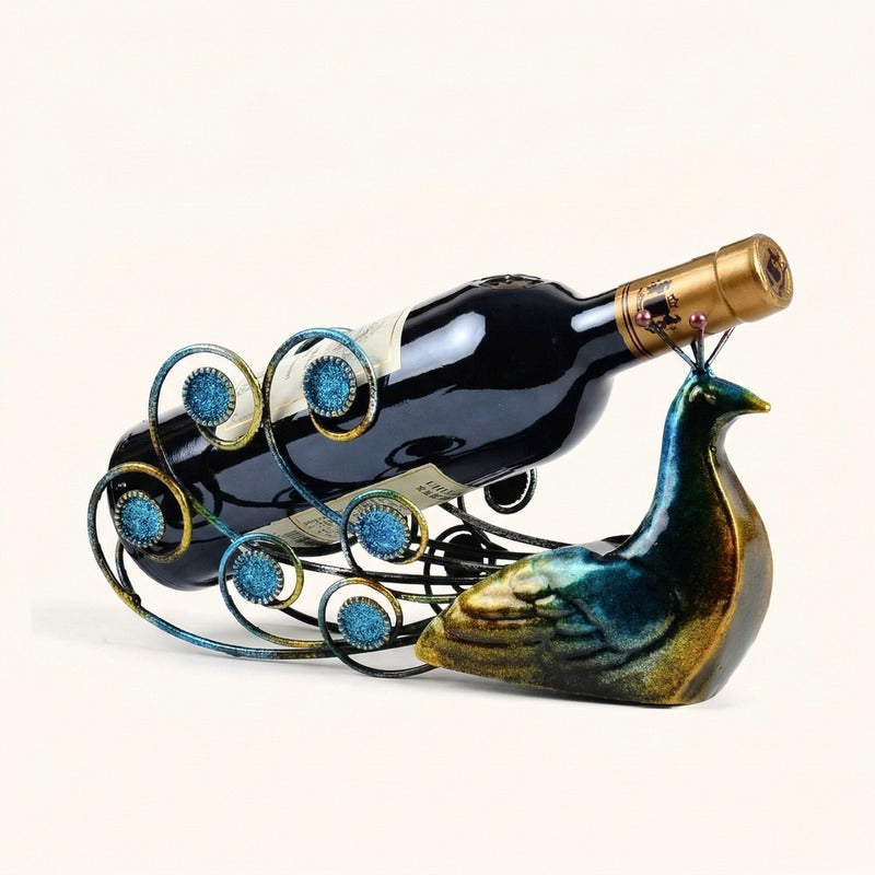 Porte bouteille vin acier