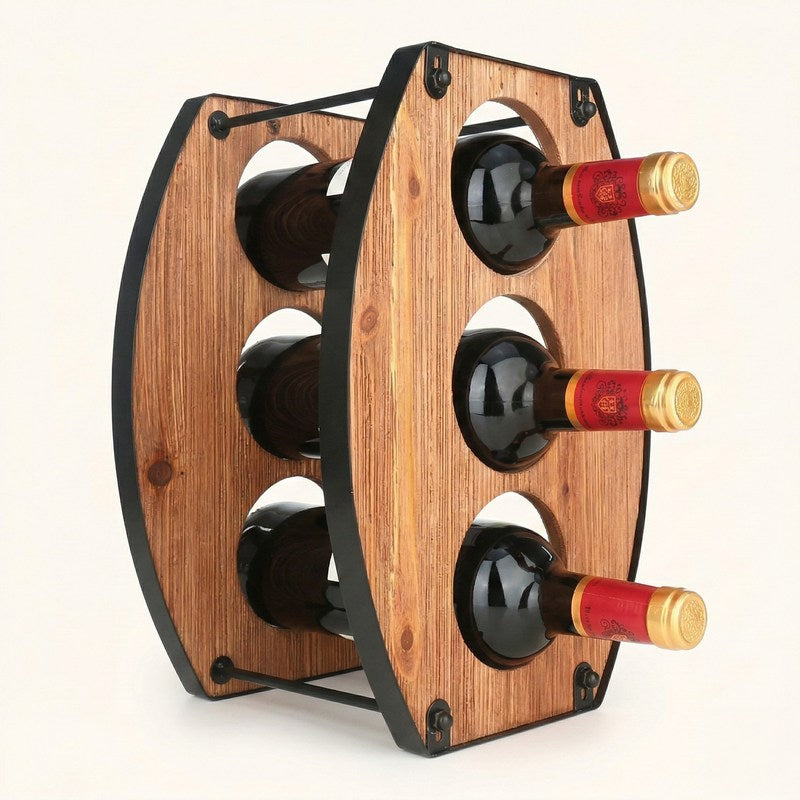 Porte bouteille vin bois