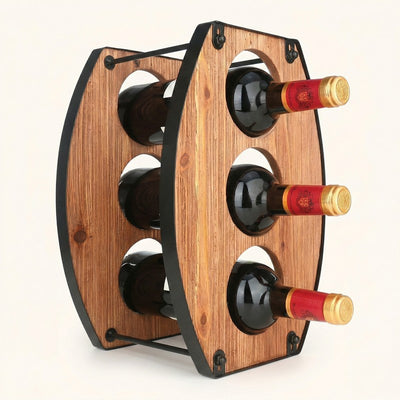 Porte bouteille vin bois