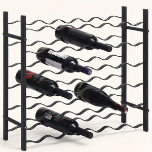 Range bouteille metal noir